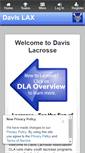 Mobile Screenshot of davislax.org