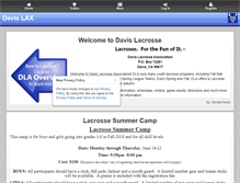 Tablet Screenshot of davislax.org